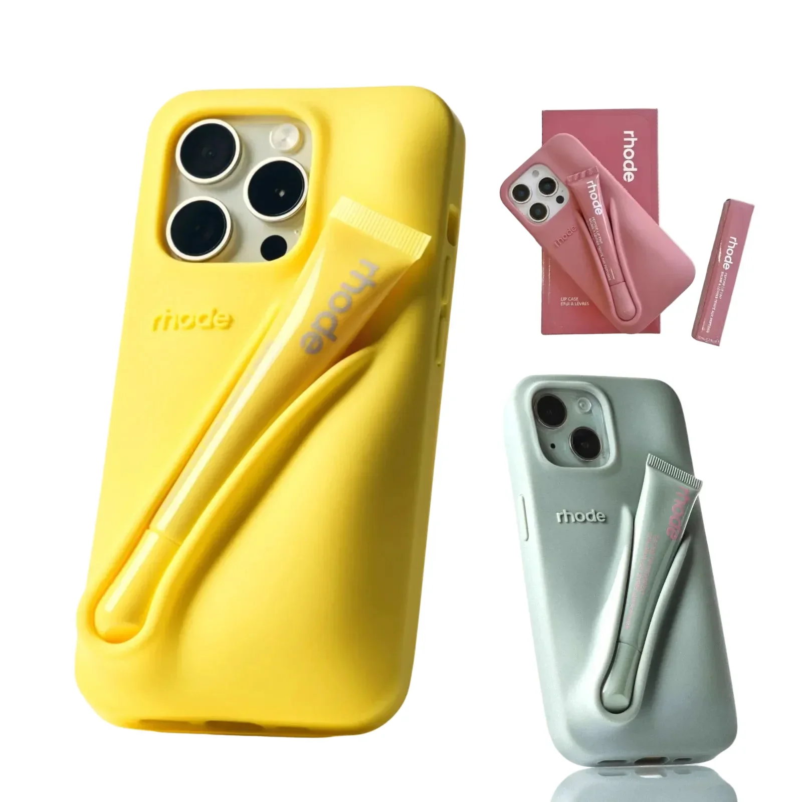 iPhone Case with Lip Gloss Set for iPhone 13-17