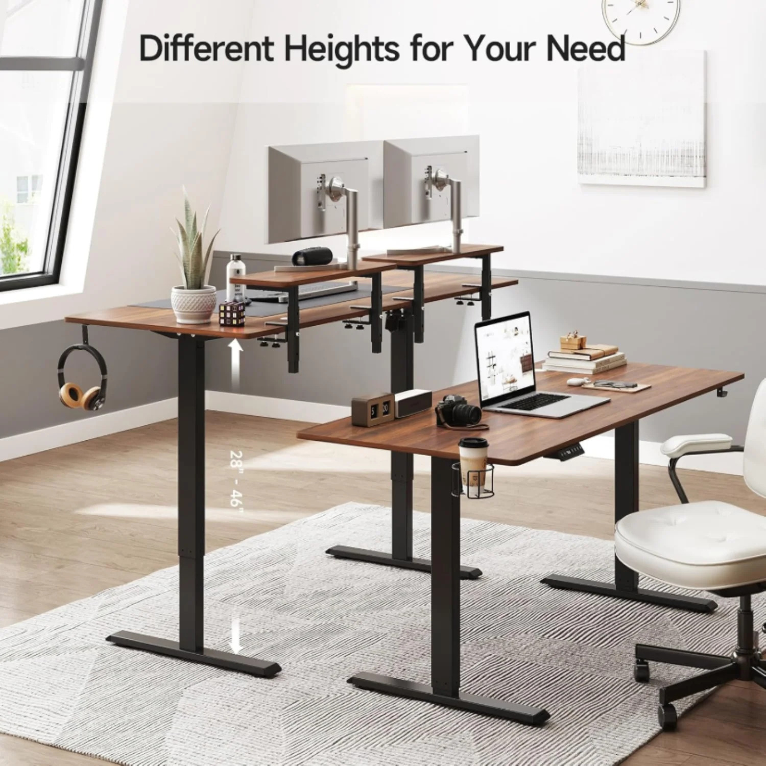 (Discontinued) 71 x 24 Inch Electric Standing Desk. Home Office Stand Up Desk with Memory Preset Controller