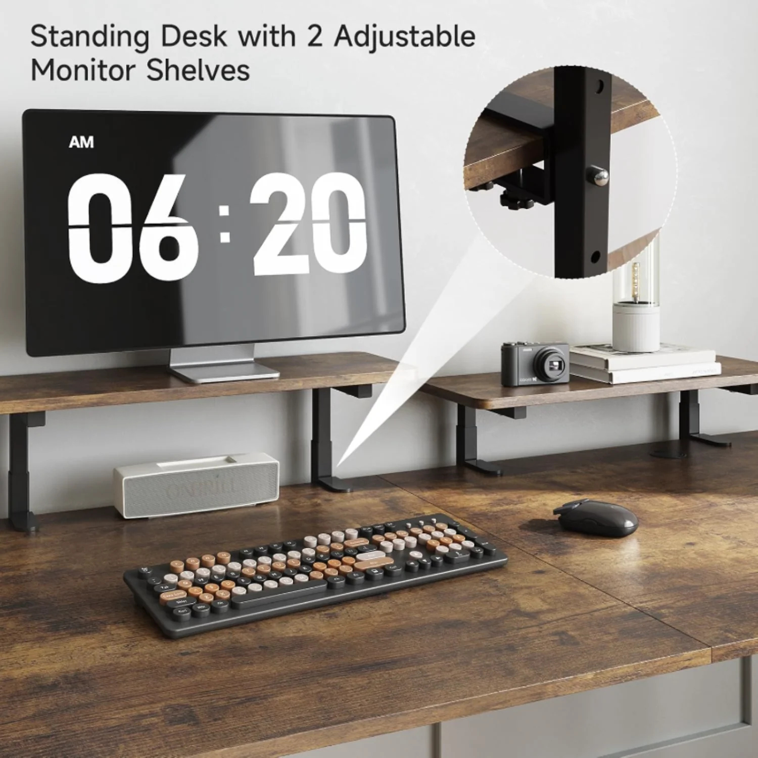 (Discontinued) 71 x 24 Inch Electric Standing Desk. Home Office Stand Up Desk with Memory Preset Controller