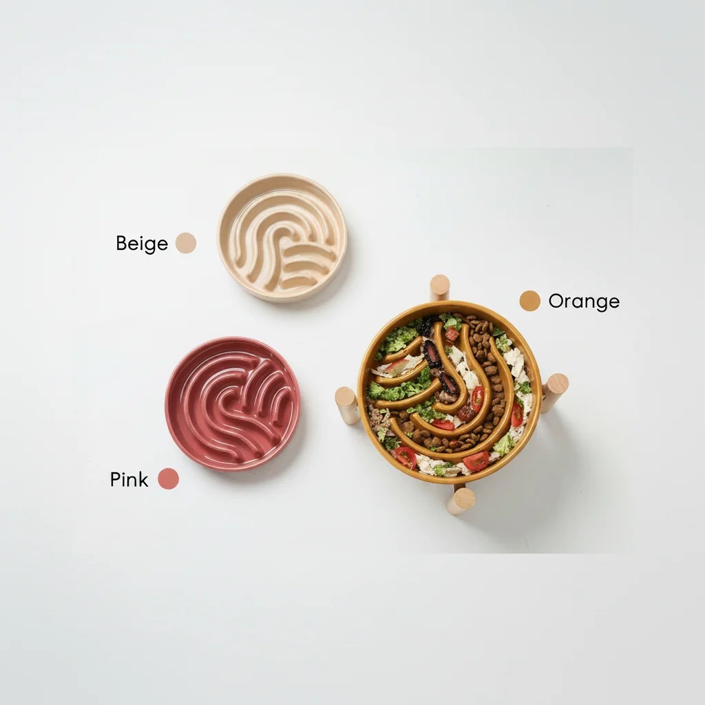Wave Slow Feeder Dog Bowls