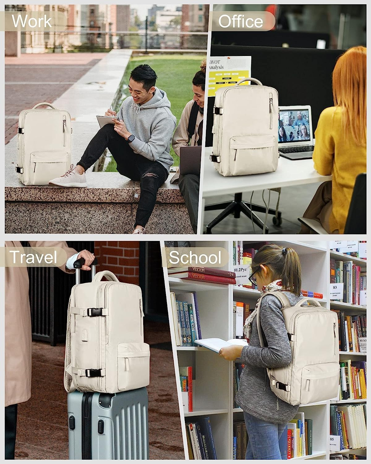 Adventure Ready | 40L Waterproof Travel Backpack with USB Port & Shoe Compartment | Versatile Design for Travel and Outdoor Use