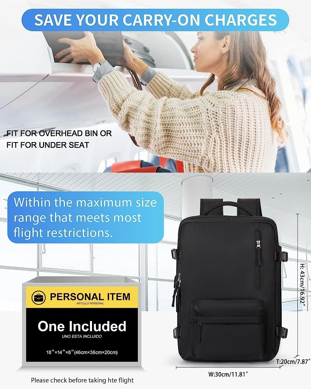 Adventure Ready | 40L Waterproof Travel Backpack with USB Port & Shoe Compartment | Versatile Design for Travel and Outdoor Use