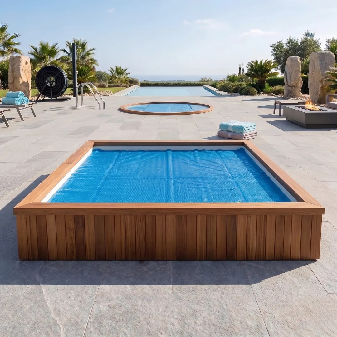 10×10 ft Solar Pool Cover 16 Mil PE Thickness Thermal Pool Blanket