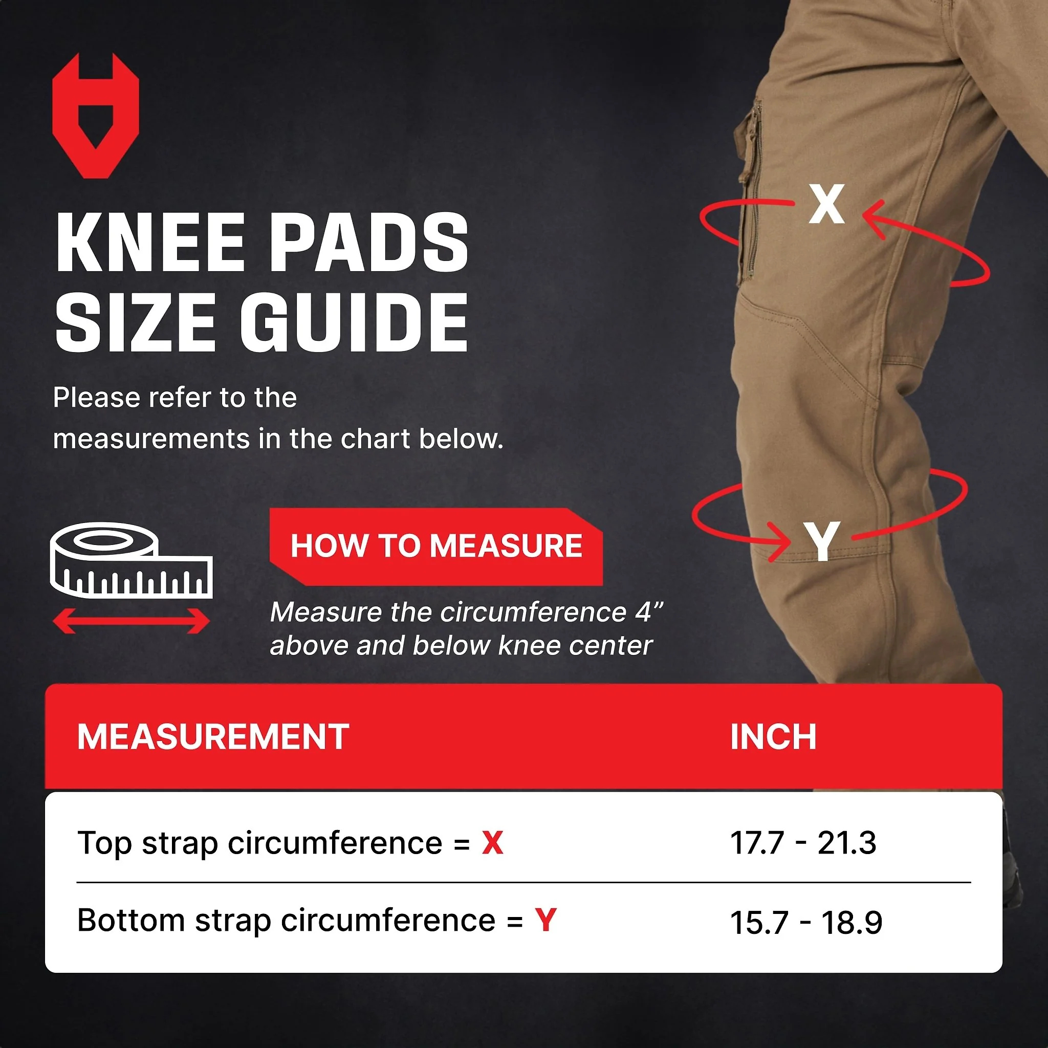 GelGuard+ Anti-Slip Thigh Strap Knee Pads