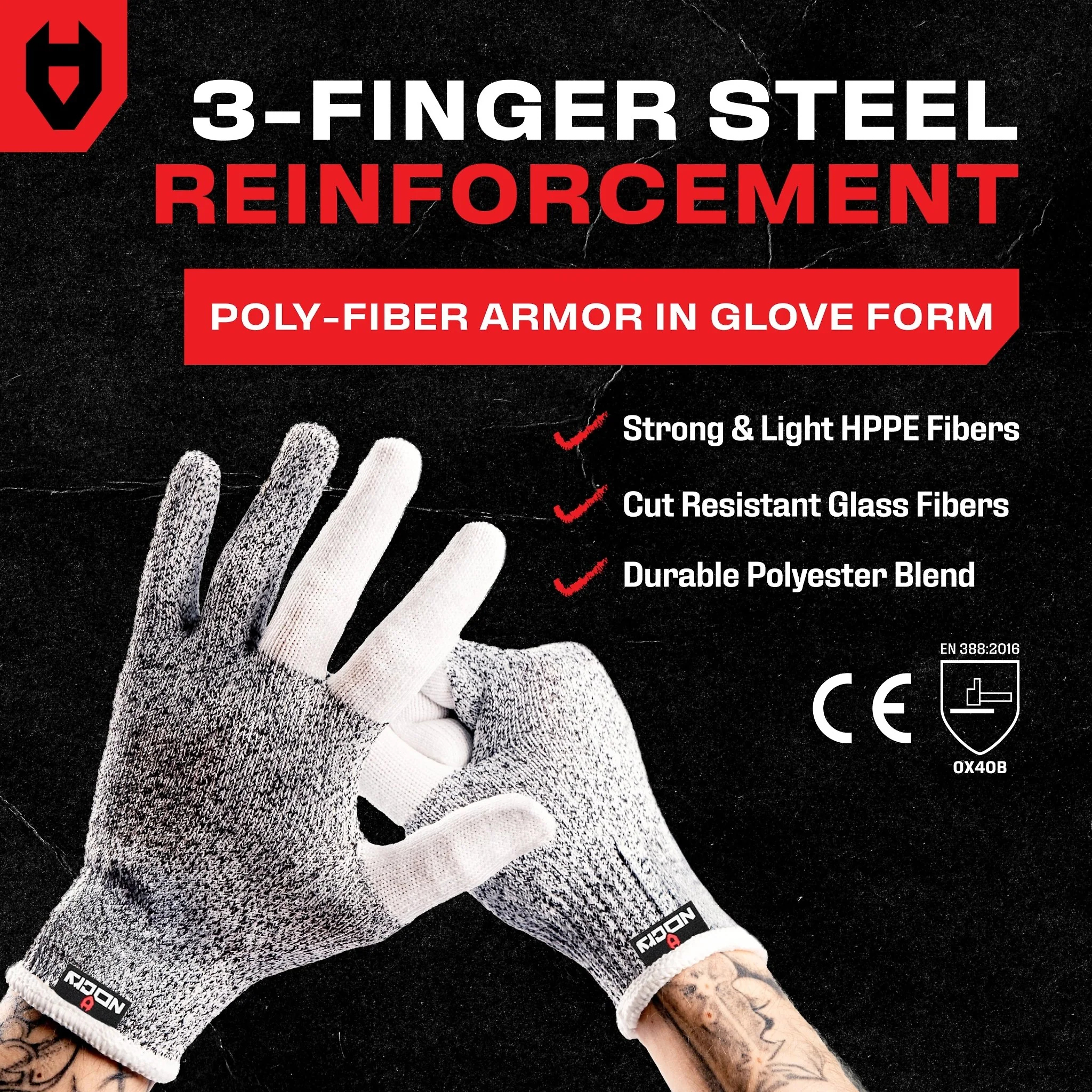 CutGuard+ Reinforced Cut Resistant Gloves