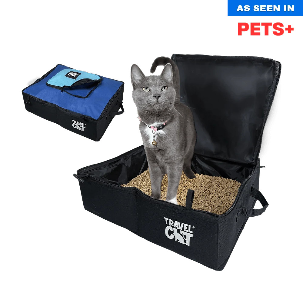 The Porta-Pawty Travel Litter Box - Portable Bathroom for Cats