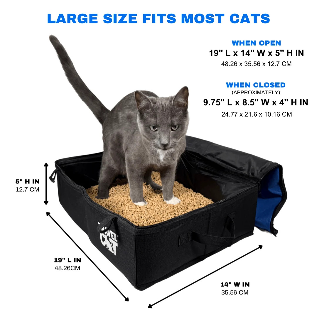 The Porta-Pawty Travel Litter Box – Portable Bathroom for Cats