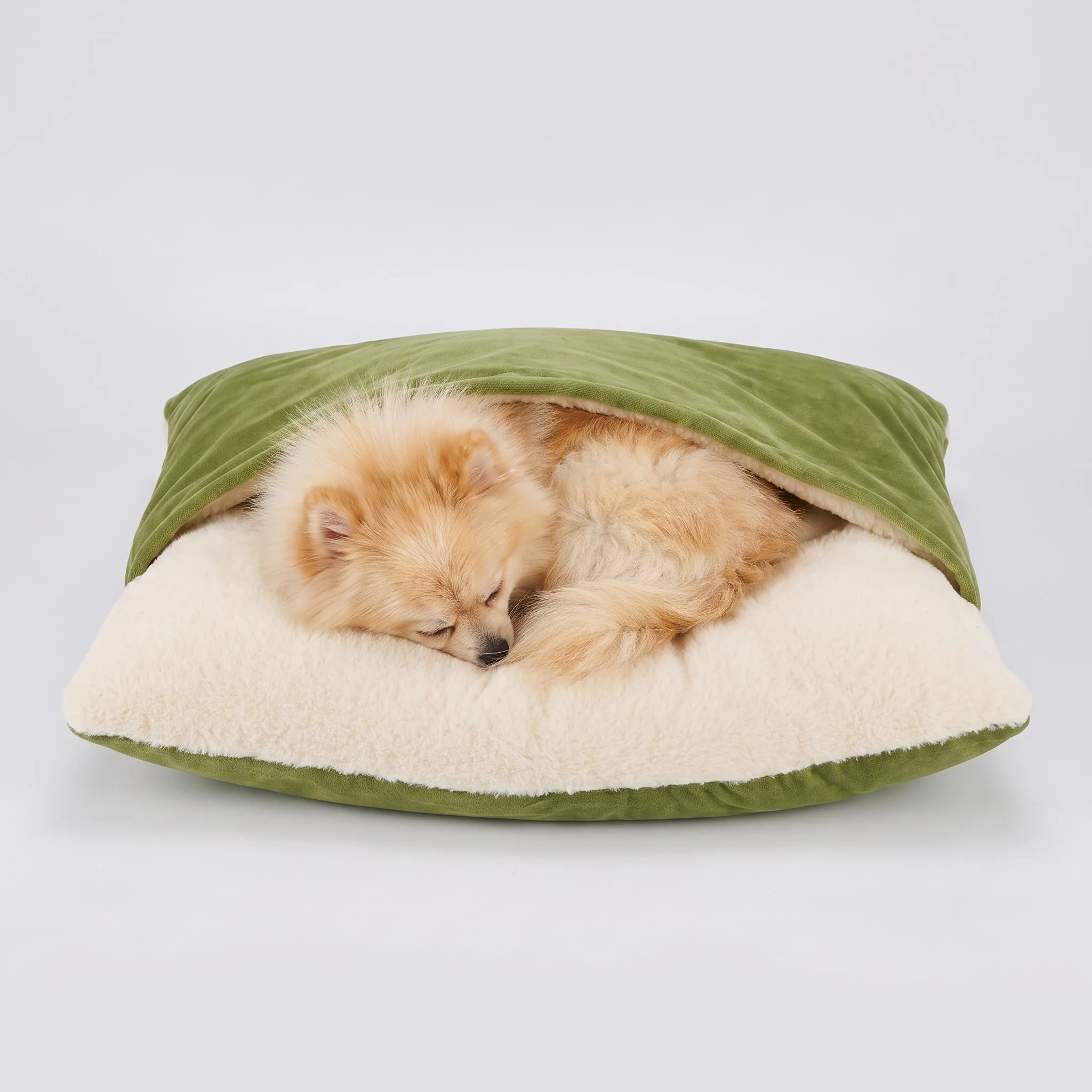 Komavic Cozy Sleepy Burrow Dog Bed With Removable Cover