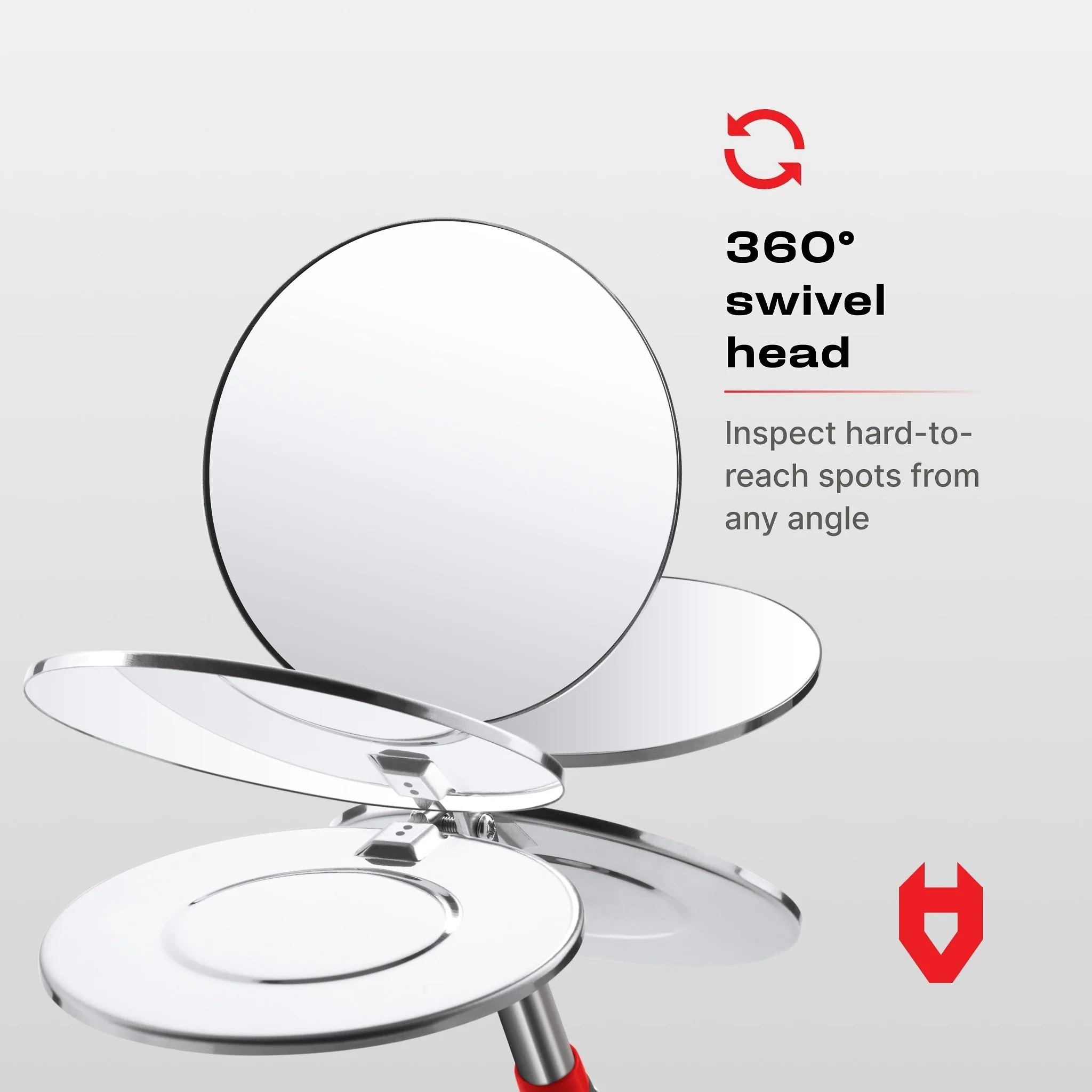 360inspect Extendable Telescoping Inspection Mirror
