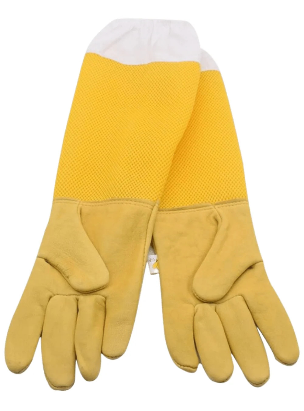 Yellow Beekeeping Protective Gloves Breathable