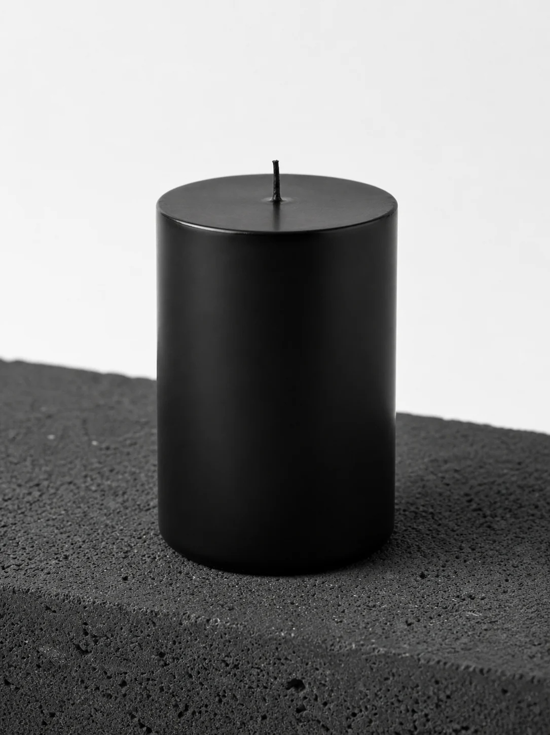 Black Pillar Candle