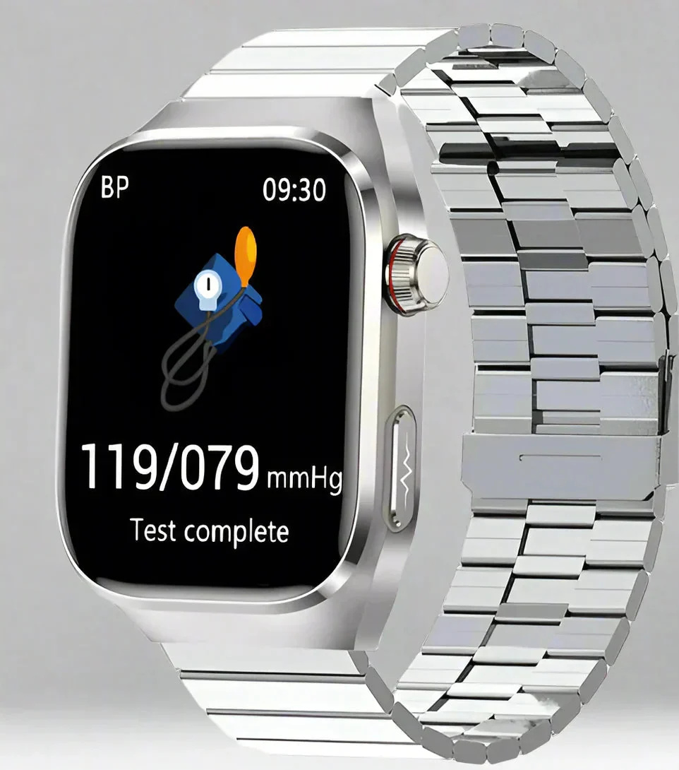 Advanced Health Smartwatch | ECG & Blood Sugar Monitoring with AMOLED Display | Comprehensive Health Tracking for Wellness