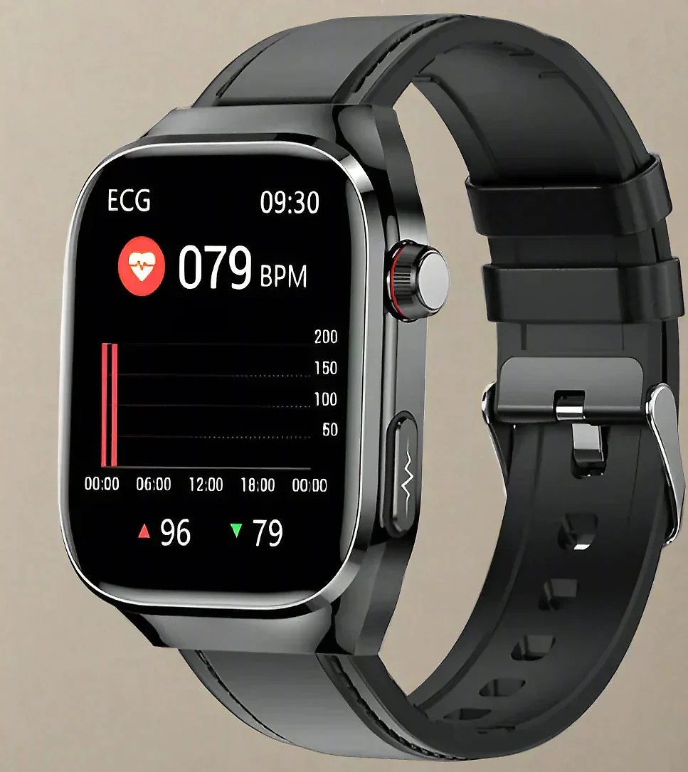 Advanced Health Smartwatch | ECG & Blood Sugar Monitoring with AMOLED Display | Comprehensive Health Tracking for Wellness