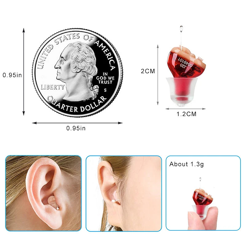 Advanced CIC Hearing Aid | Micro Digital Ear Enhancer with Noise Cancellation | Discreet Design for Enhanced Clarity