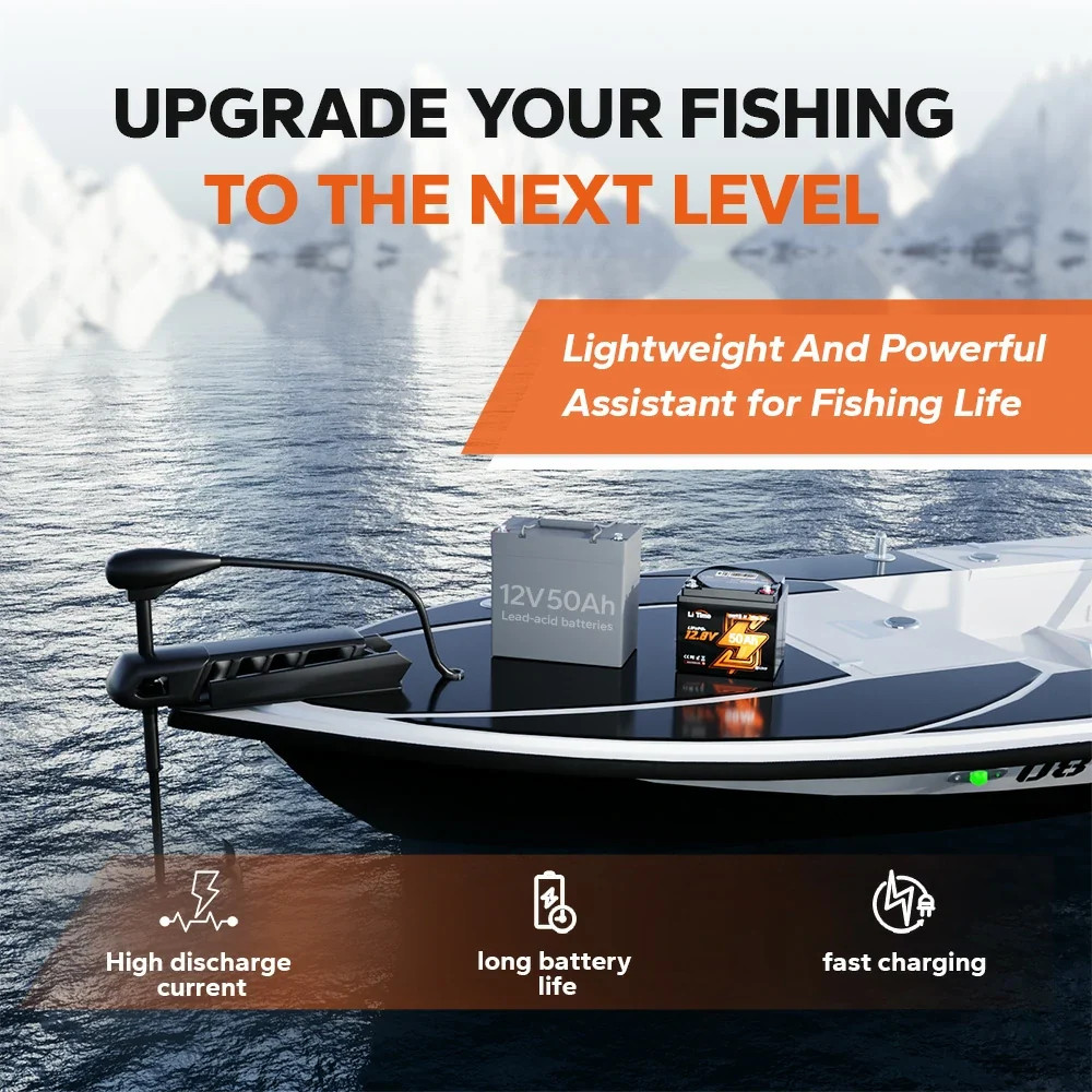 LiTime 12V Marine Power Solution for 0-2400W Electric Outboards and Trolling Motor