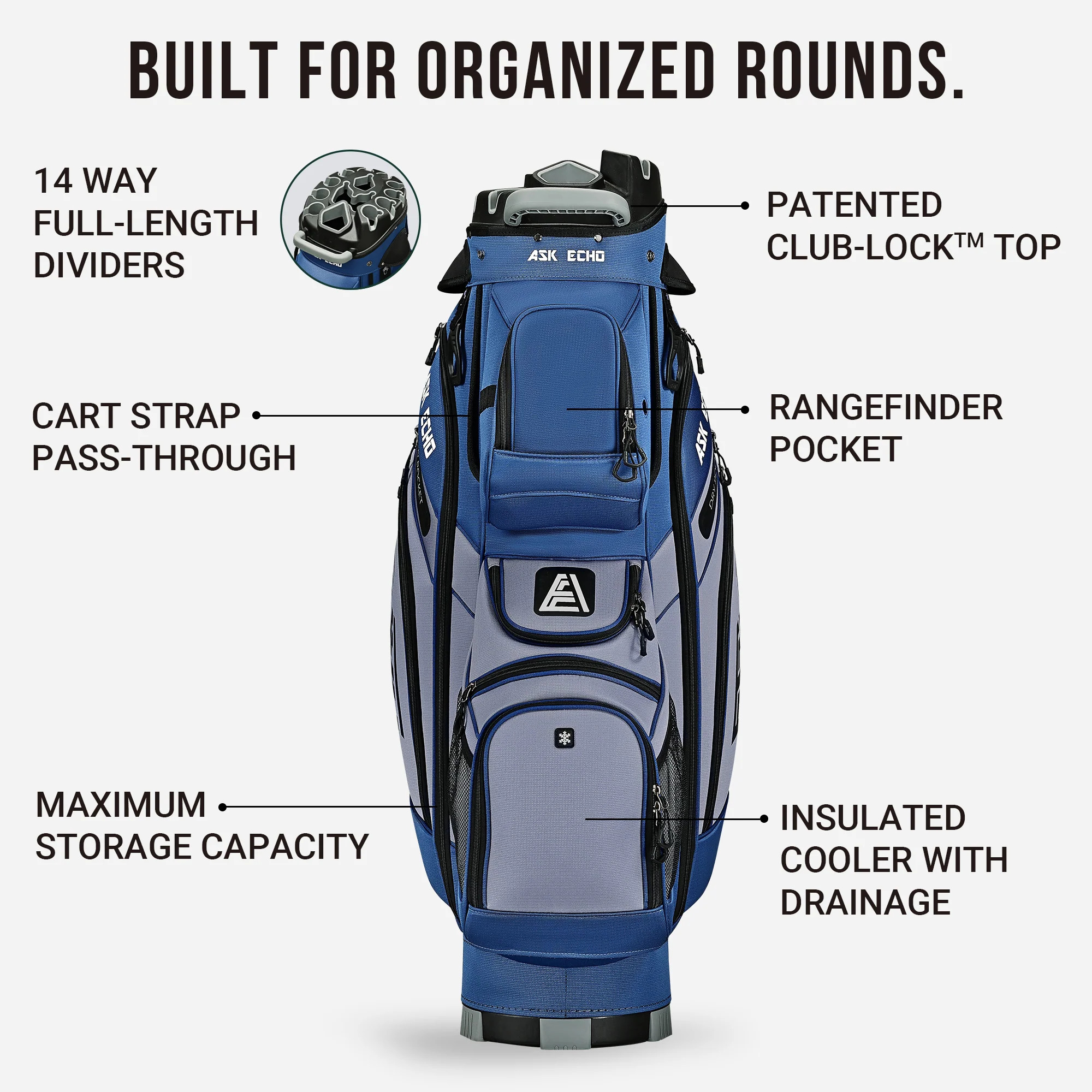 T-LOCK 3.0 Cart Bag / NavyGrey