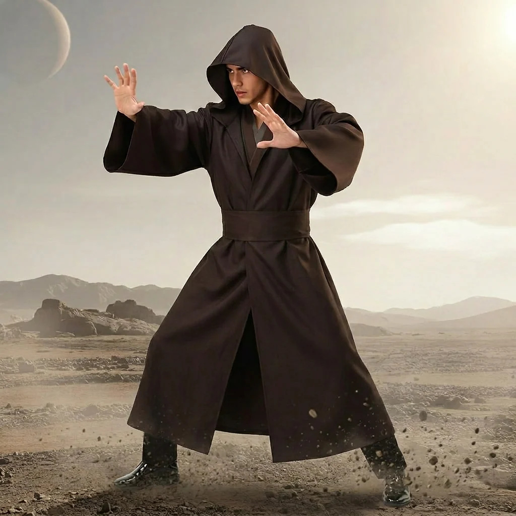 Adventure Costume Set | Adult Hooded Robe with Complete Outfit for Themed Events