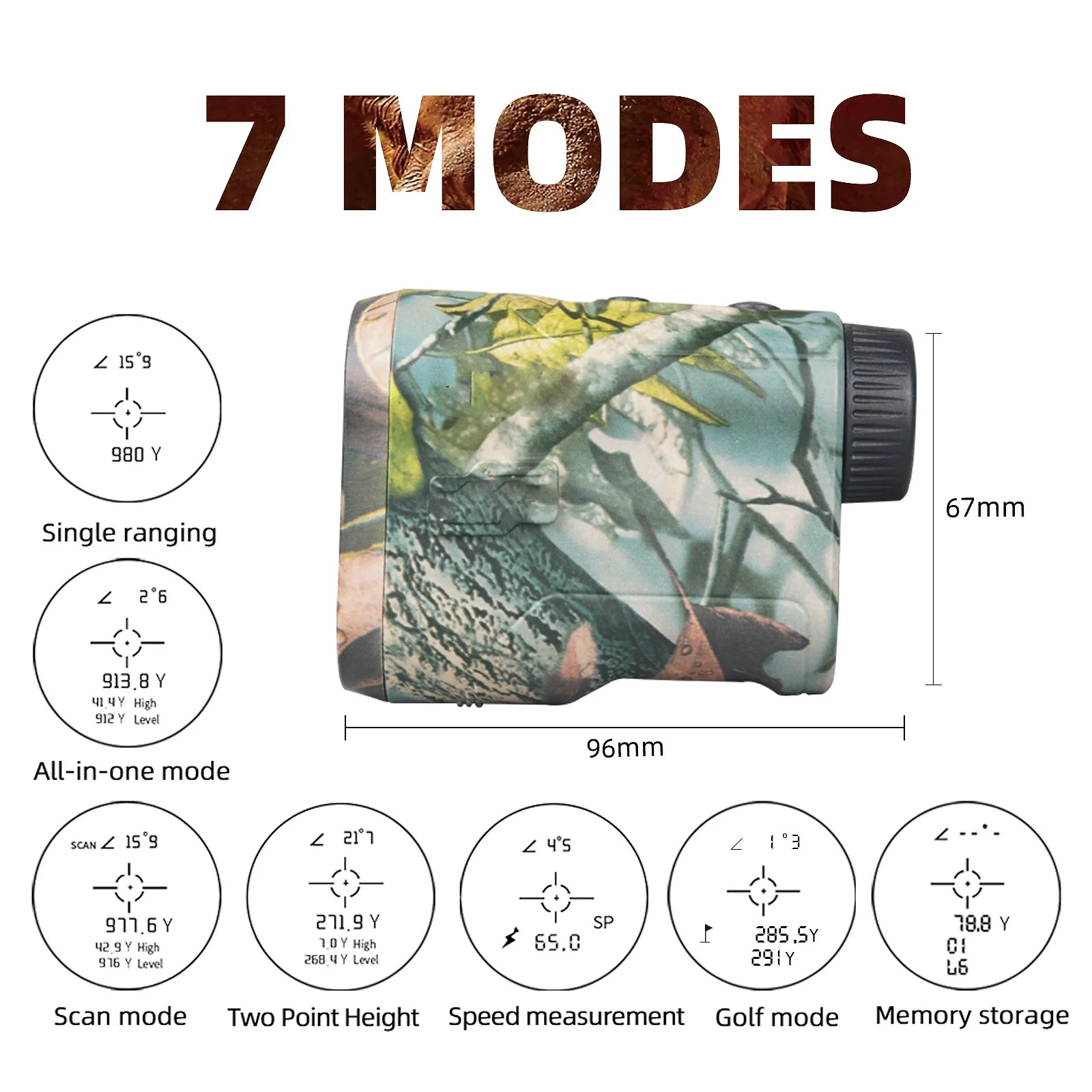 1000 Feet Hunting Range Finder