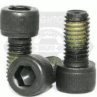 #10 X 3/8 Socket Head Cap Screws. Nylon Patch. Thermal Black Oxide. Alloy (Inch)