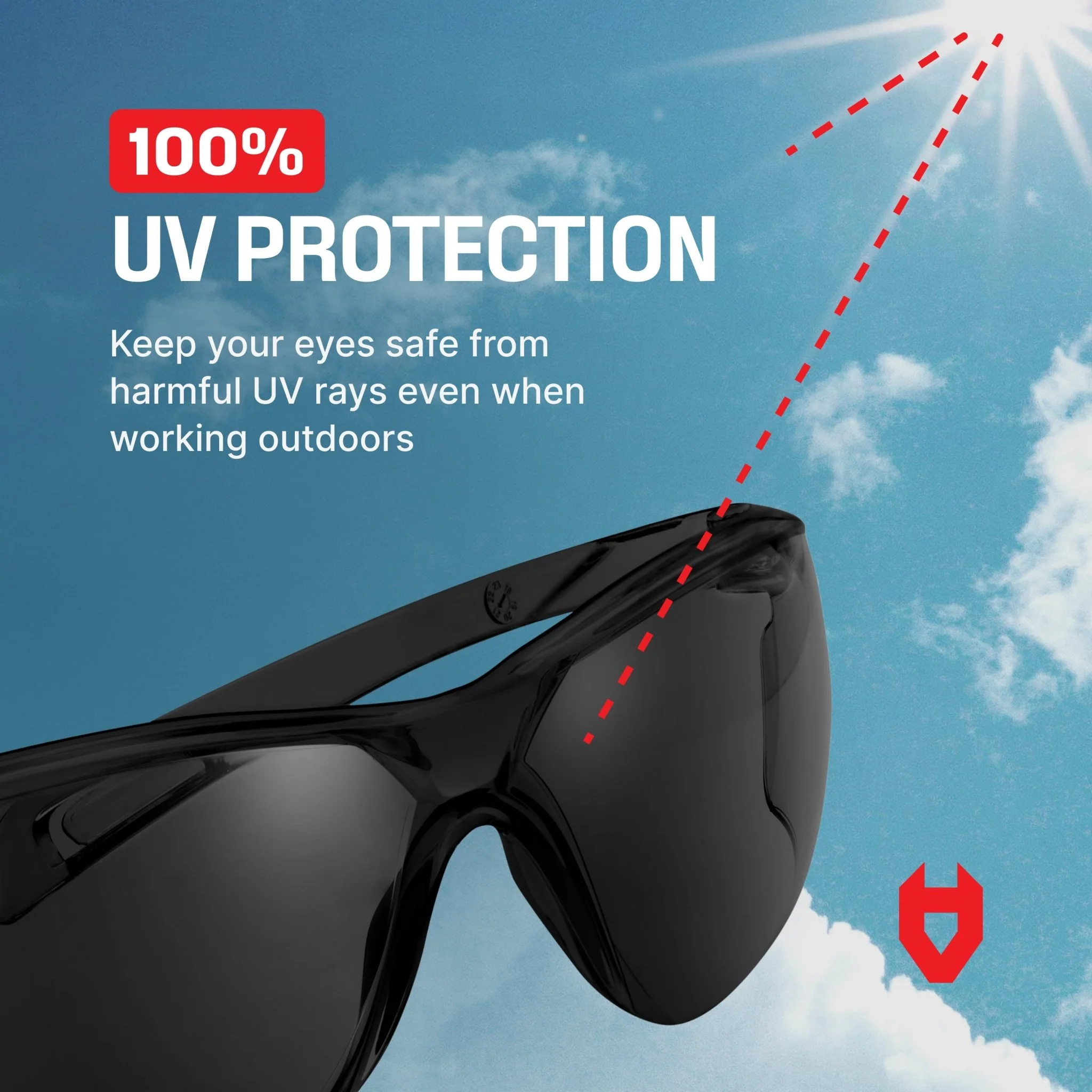 EyeArmor Tinted Lightweight Safety Sunglasses