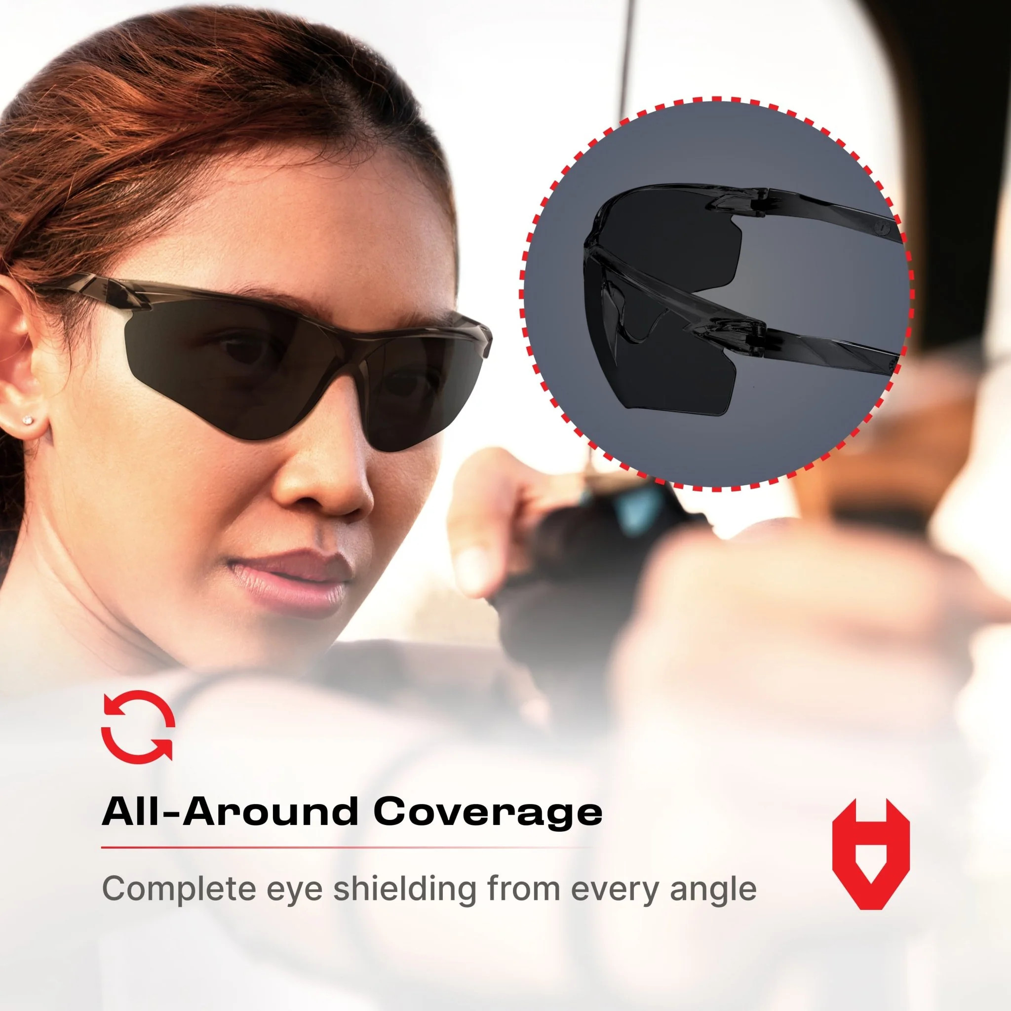 EyeArmor Tinted Lightweight Safety Sunglasses