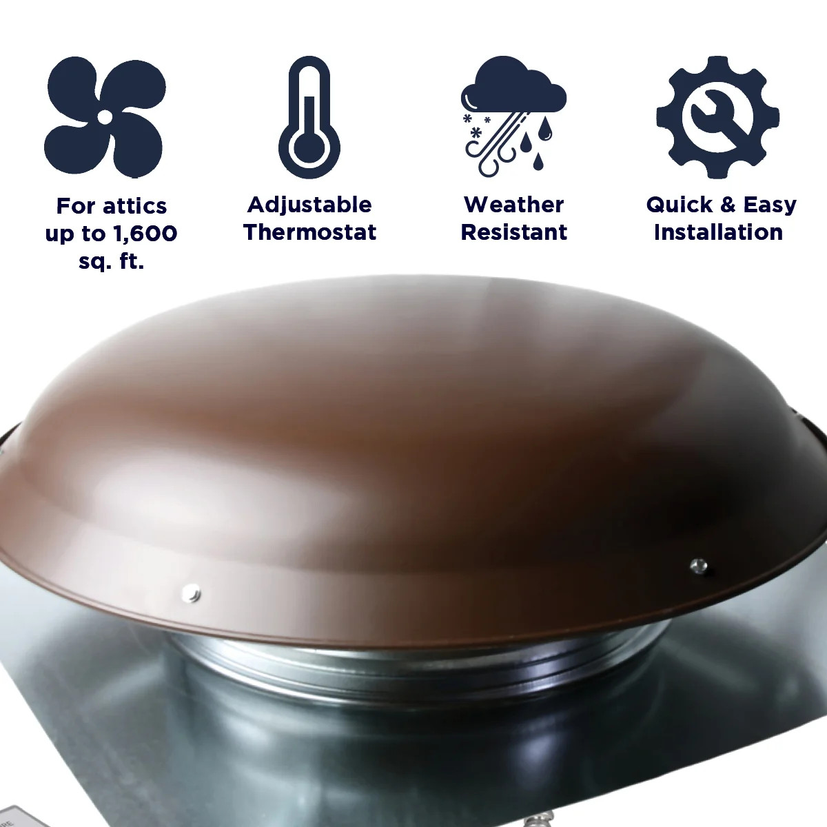 1000 Series 1.080 CFM Roof Mount Power Attic Ventilators