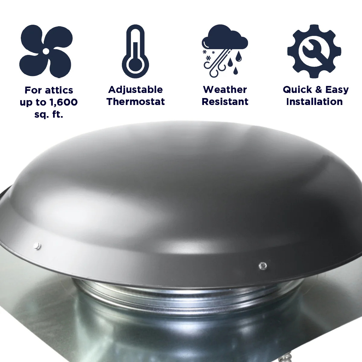 1000 Series 1.080 CFM Roof Mount Power Attic Ventilators