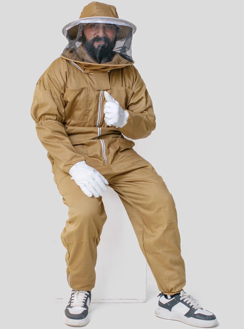 Brown Cotton Apiarist Outfit