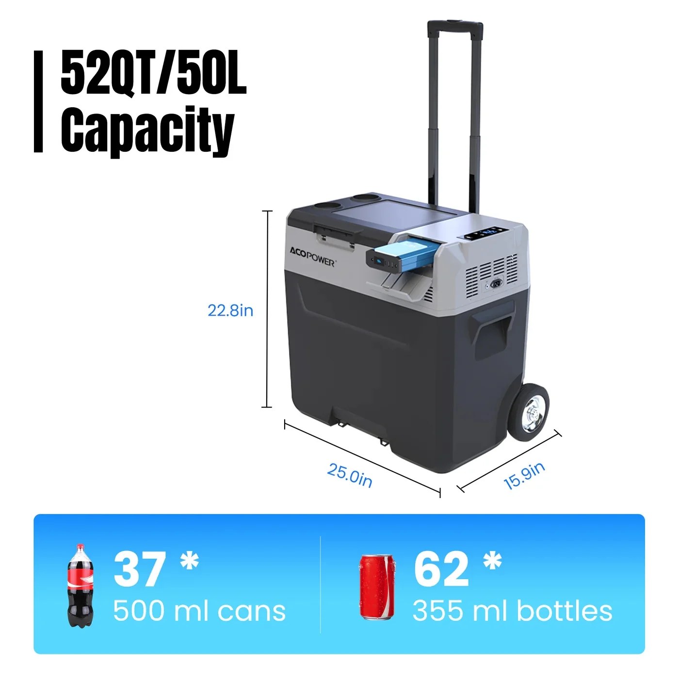 ACOPOWER LiONCooler Pro Portable Solar Fridge Freezer 30L. 40L. 50L
