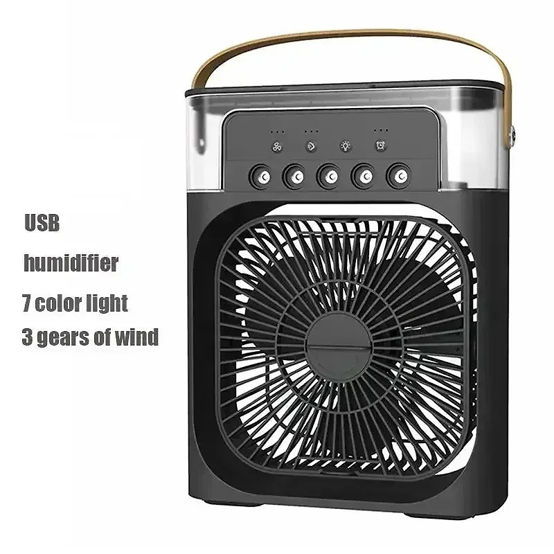 3-in-1 Portable Air Cooler Fan LED Night Light Humidifier
