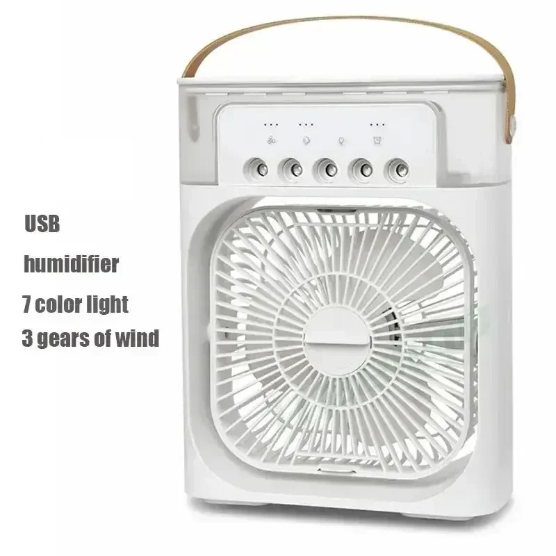 3-in-1 Portable Air Cooler Fan LED Night Light Humidifier