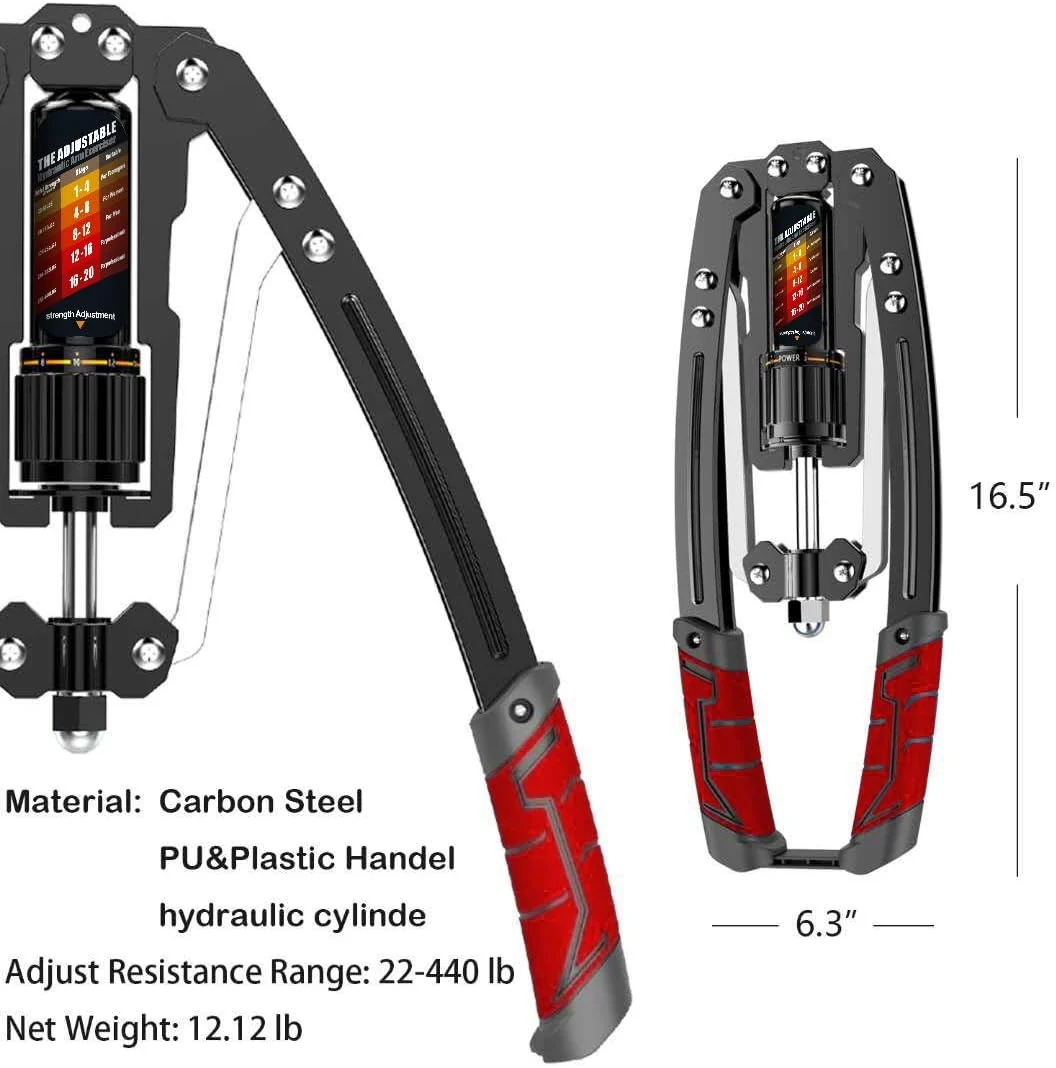 Adjustable Hydraulic Arm Trainer | 10-200 kg Resistance for Effective Upper Body Strength