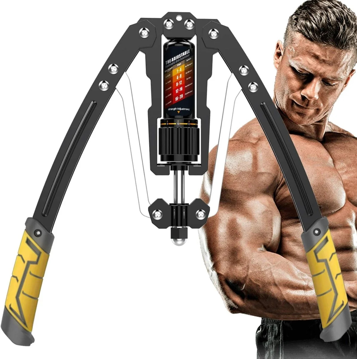 Adjustable Hydraulic Arm Trainer | 10-200 kg Resistance for Effective Upper Body Strength