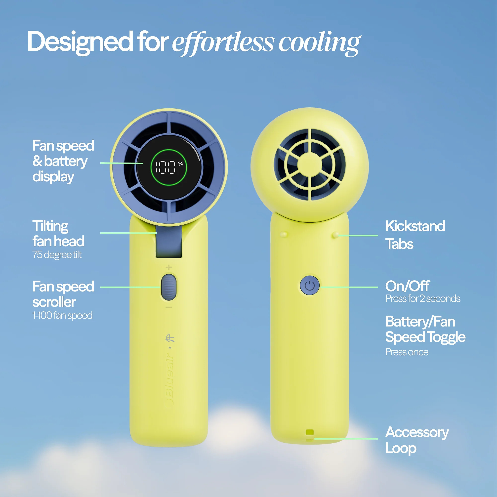 AlwaysCool Portable Handheld Fan – Jessica Pegula