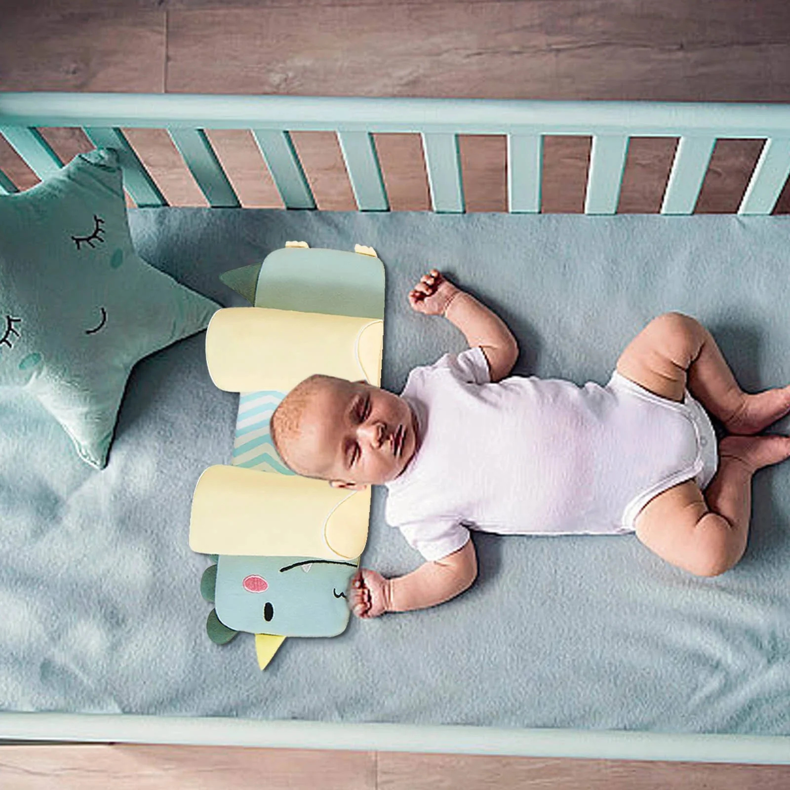 Adjustable Infant Head Support Pillow with 3D Breathable Mesh | Safe Comfort for Healthy Skull Growth