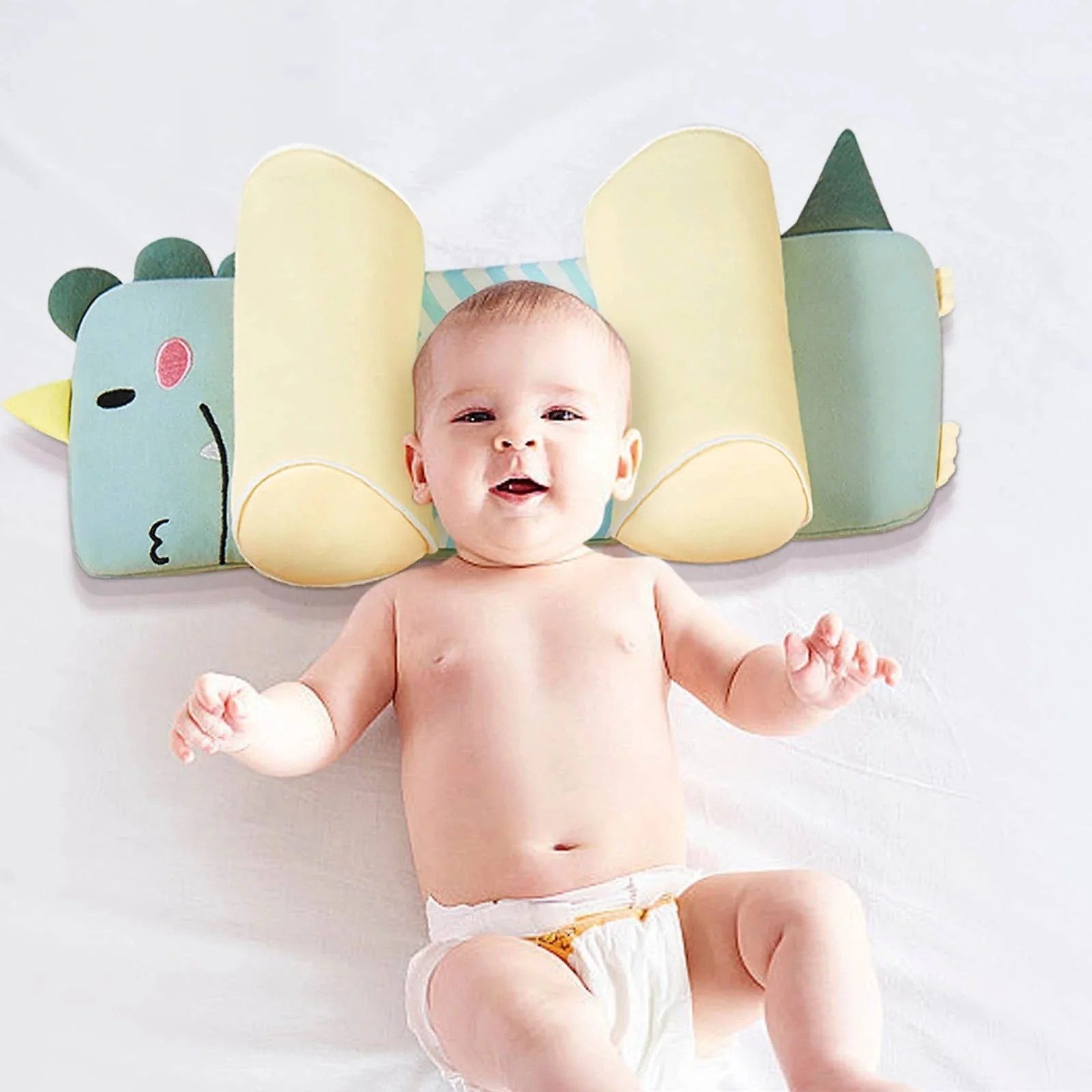 Adjustable Infant Head Support Pillow with 3D Breathable Mesh | Safe Comfort for Healthy Skull Growth