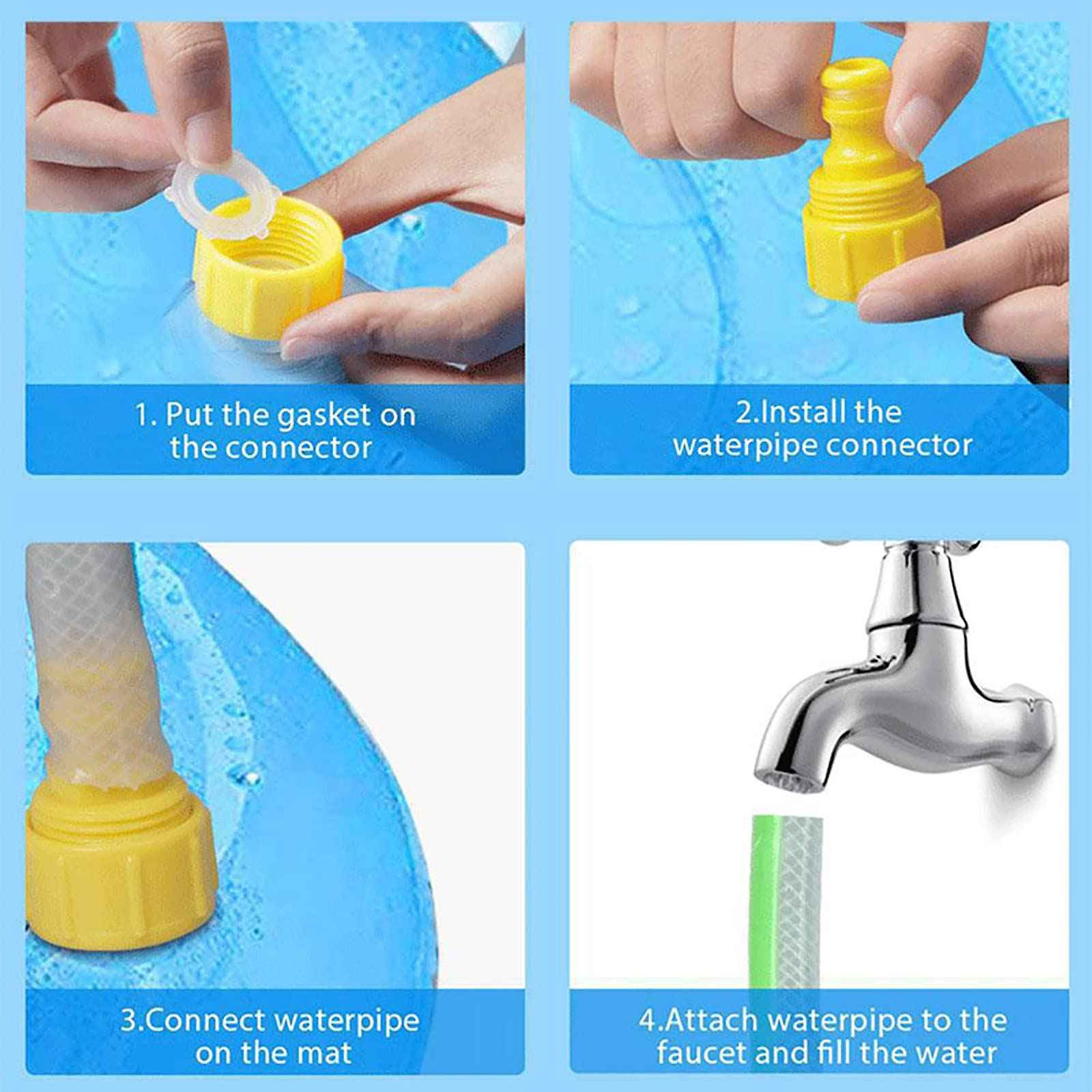 Enjoy Summer Fun with Our Anti-Slip Splash Pad for Pets