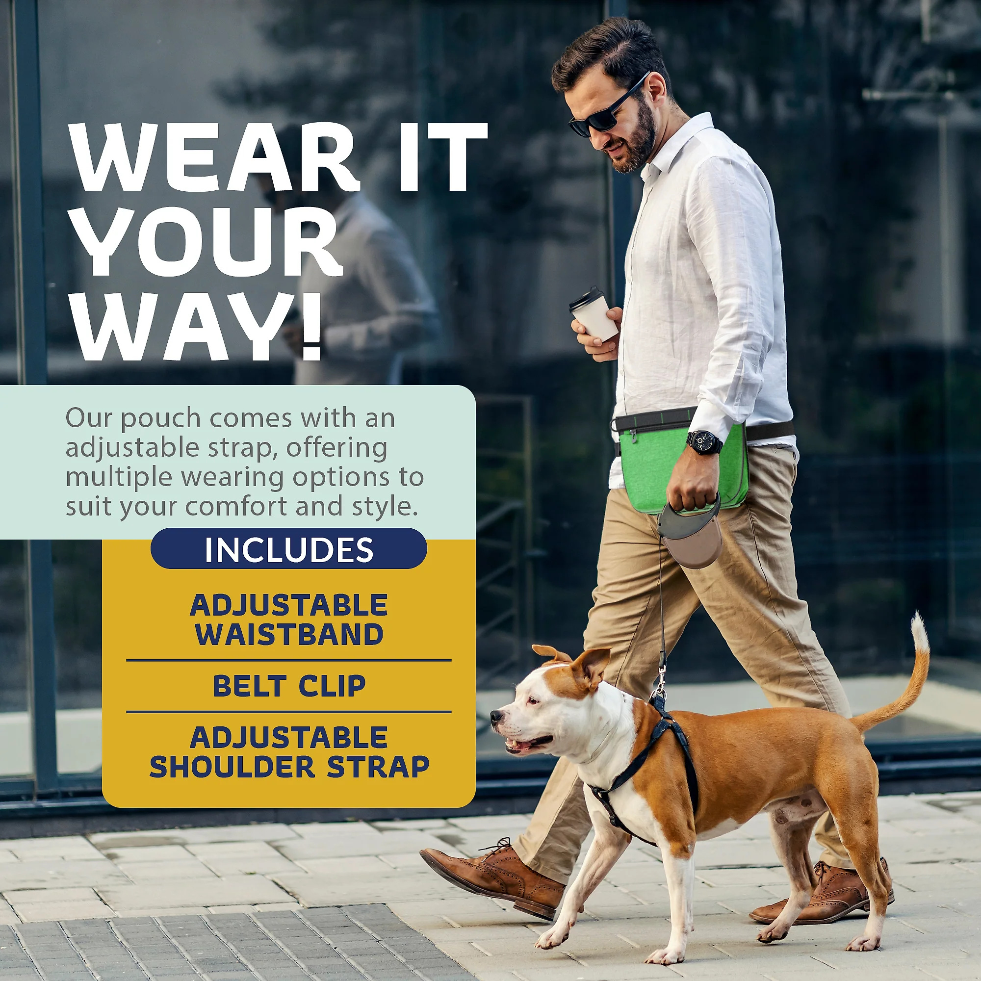 Katziela Expandable Pet Treat Pouch – Hands Free Dog Treat Pouch. Quick Access Magnet Closure – Anti Spill Dog Treat Bag – Treat Pouches for Pet Training. Adjustable Shoulder Strap & Belt Clip
