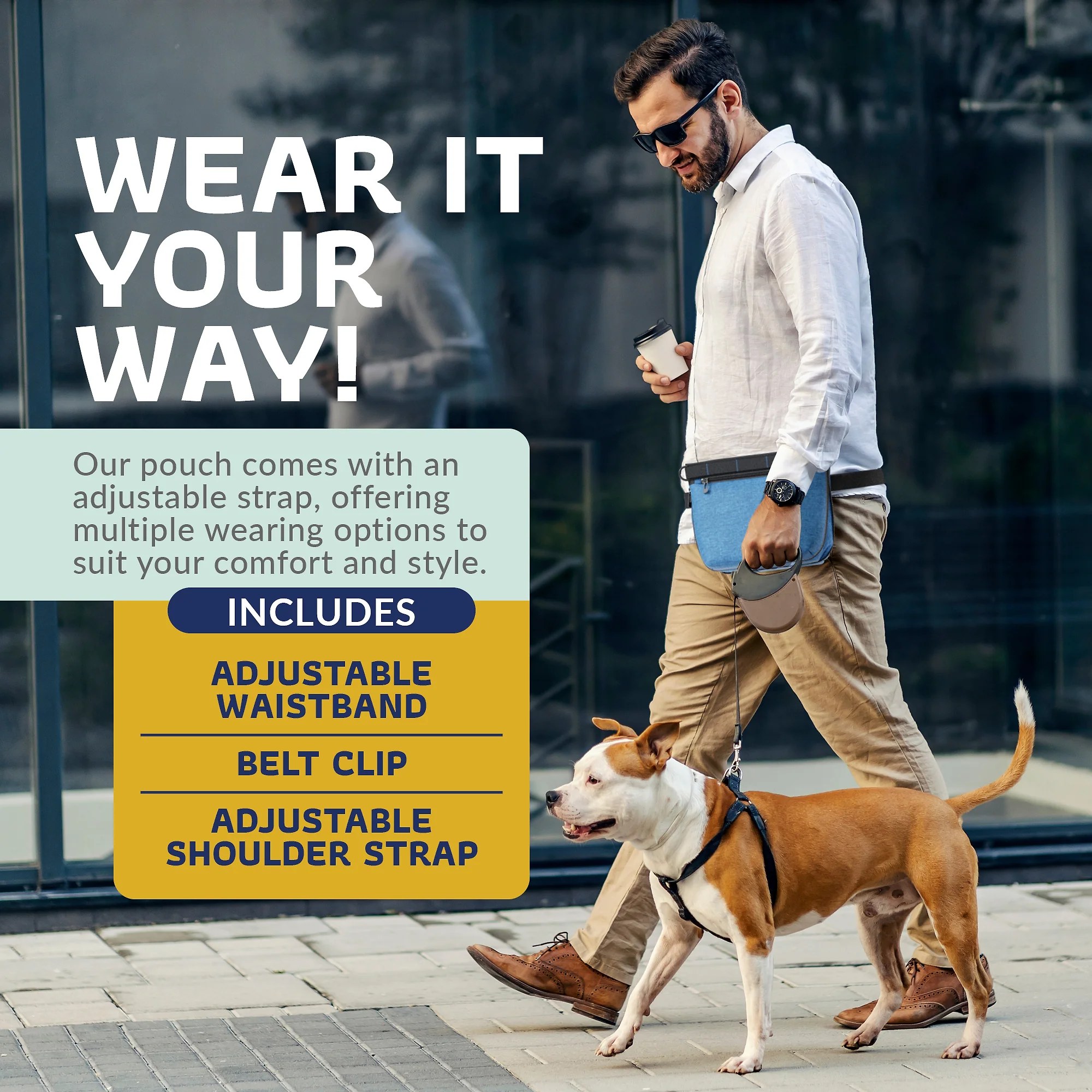 Katziela Expandable Pet Treat Pouch – Hands Free Dog Treat Pouch. Quick Access Magnet Closure – Anti Spill Dog Treat Bag – Treat Pouches for Pet Training. Adjustable Shoulder Strap & Belt Clip