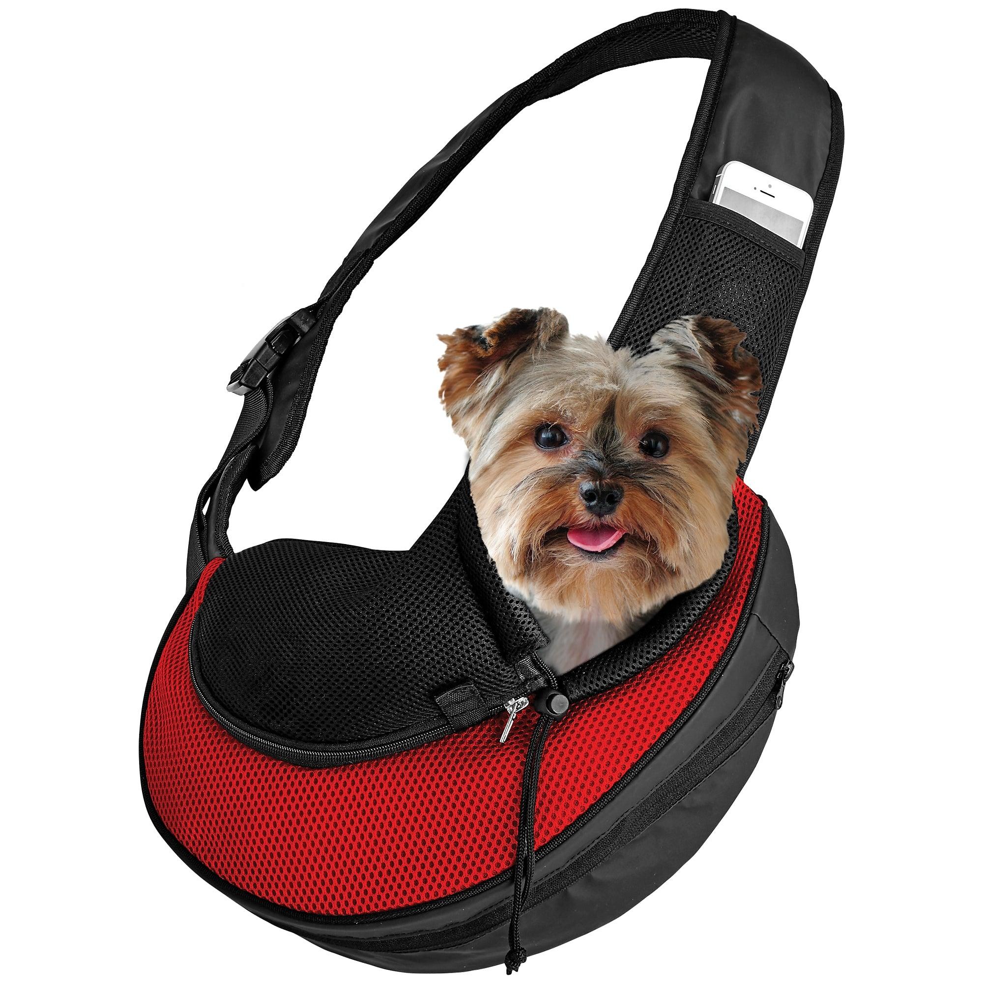 Expandable Sling Bag – Front Shoulder Pet Carrier for Small Dog. Cat and Puppy