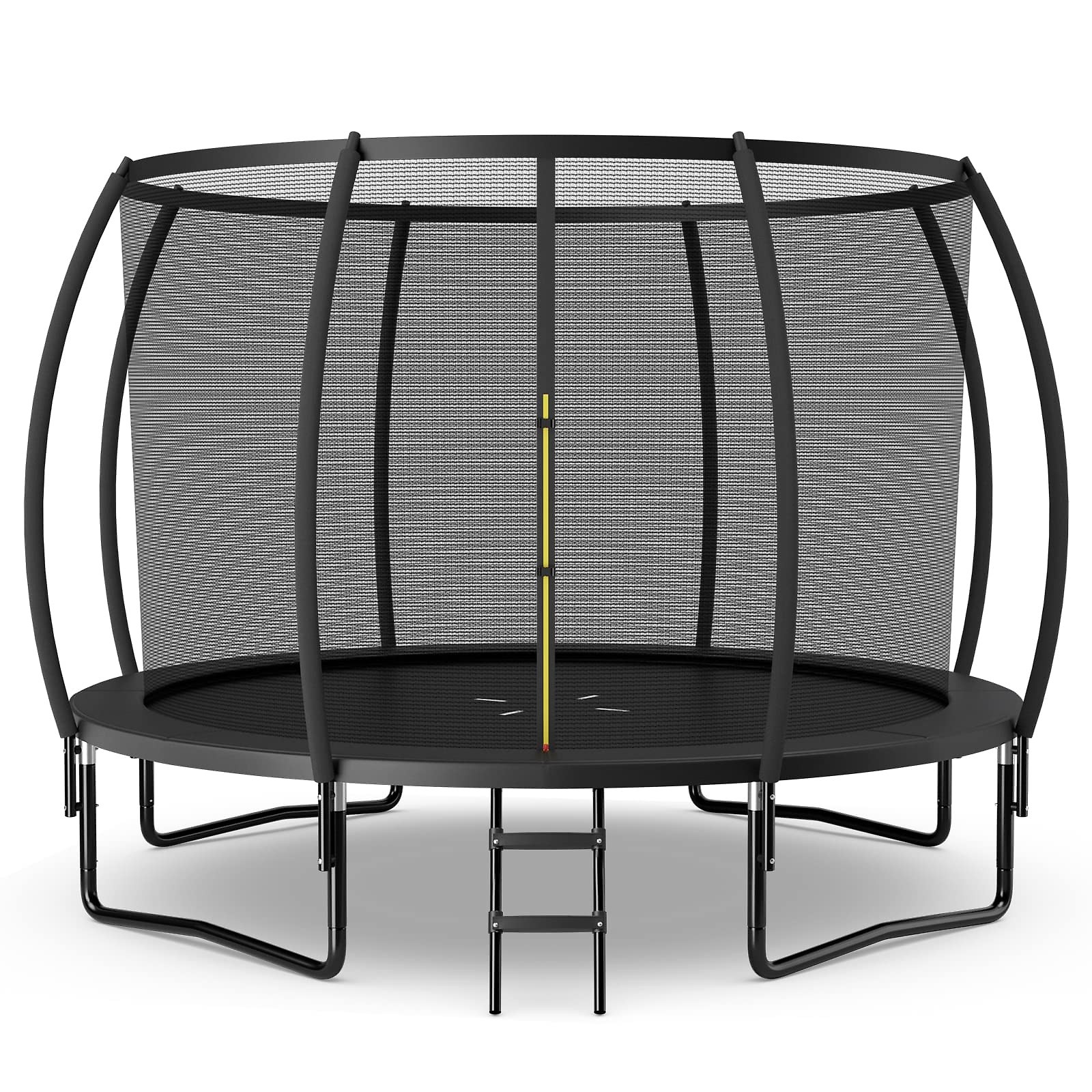 Giantex 8FT 10FT 12FT Trampoline with Enclosure. ASTM Approved Outdoor Large Trampoline with Ladder