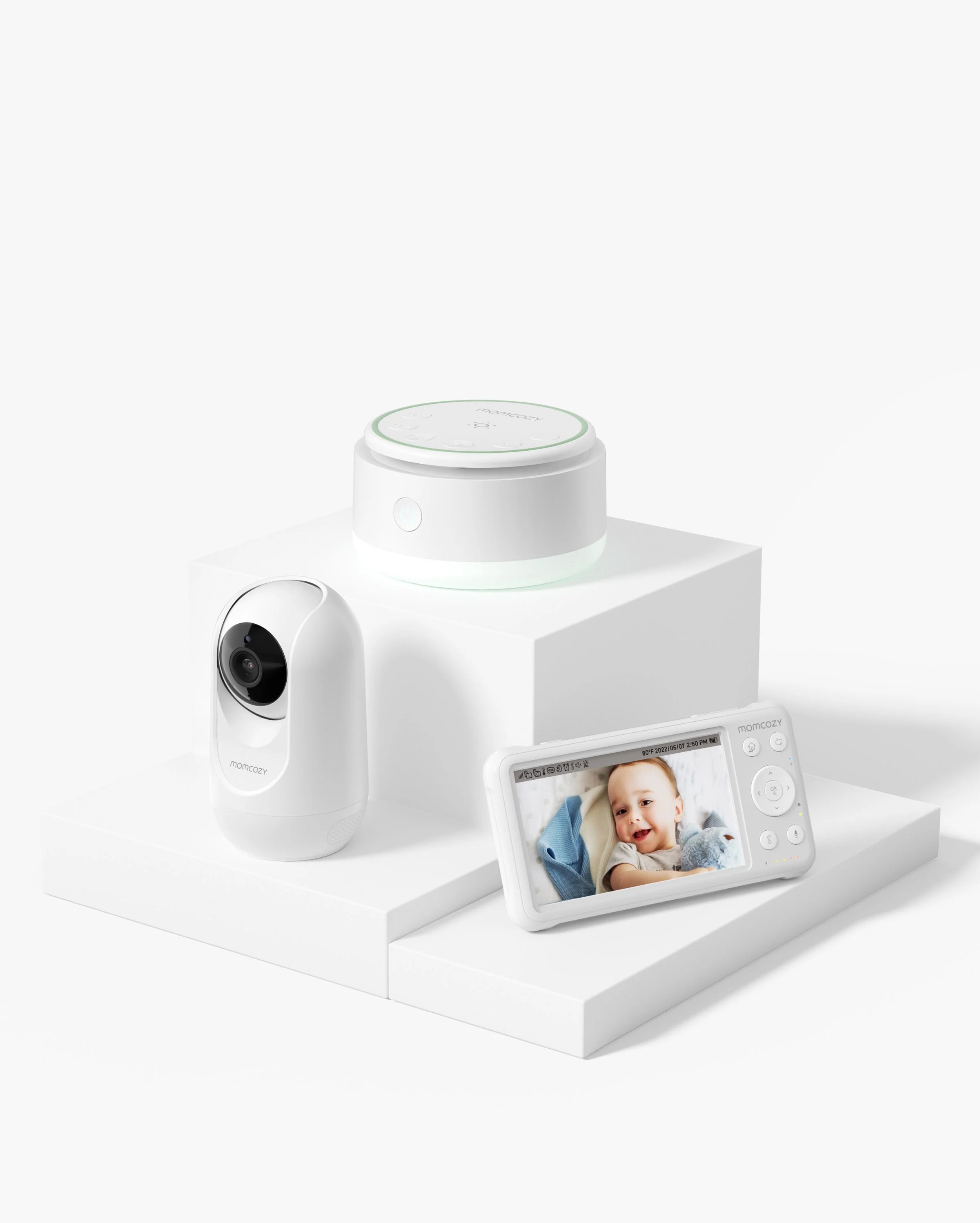 Baby Care Bundle:  Portable Baby Sound Machine and One Baby Monitor