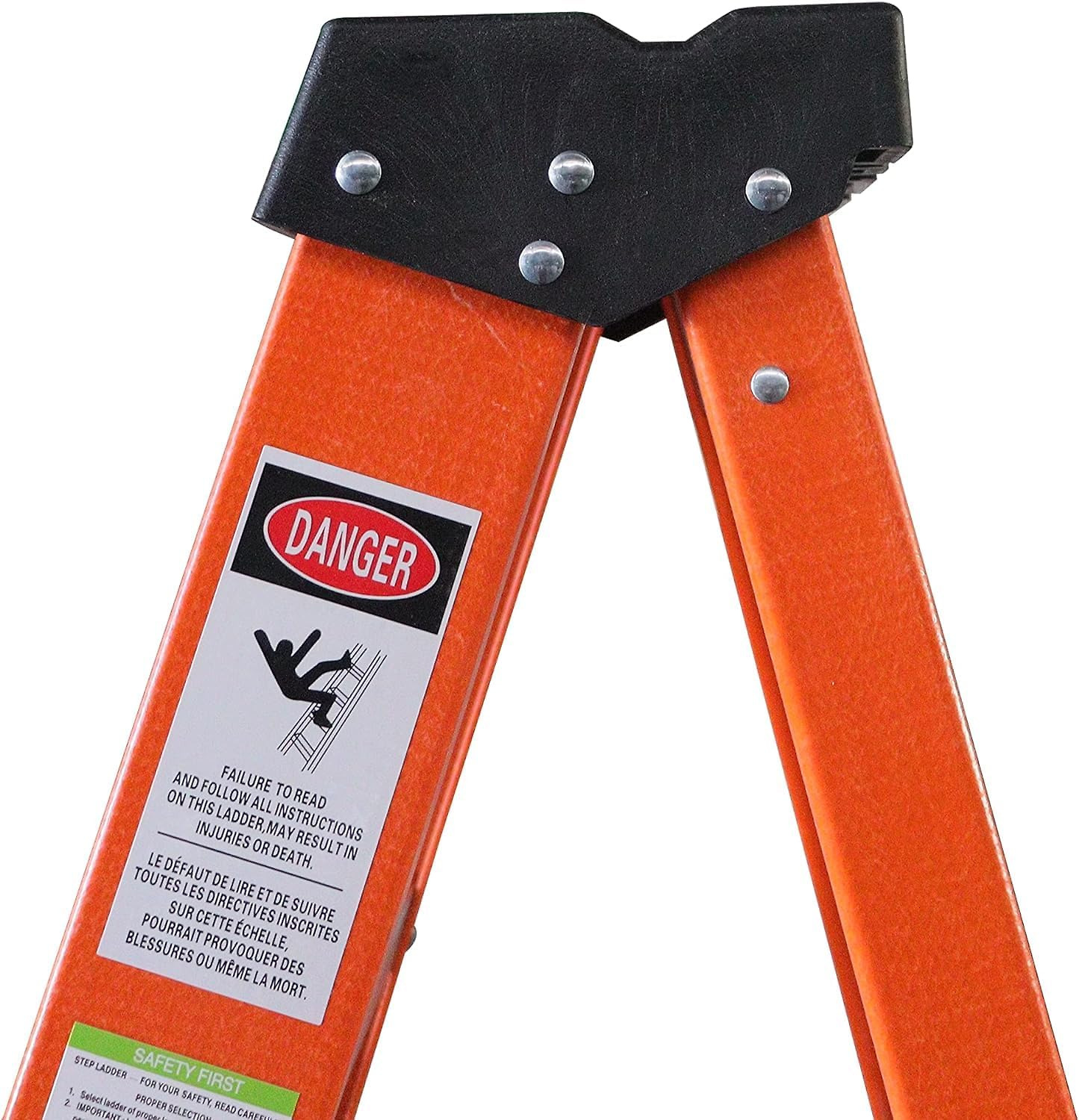 8-Foot Fiberglass Step Ladder. 250 LBS Capacity – 2024 Upgraded. Anti-Slip Rubber Feet. Lightweight & Durable Ladder for Home. Garage & Construction
