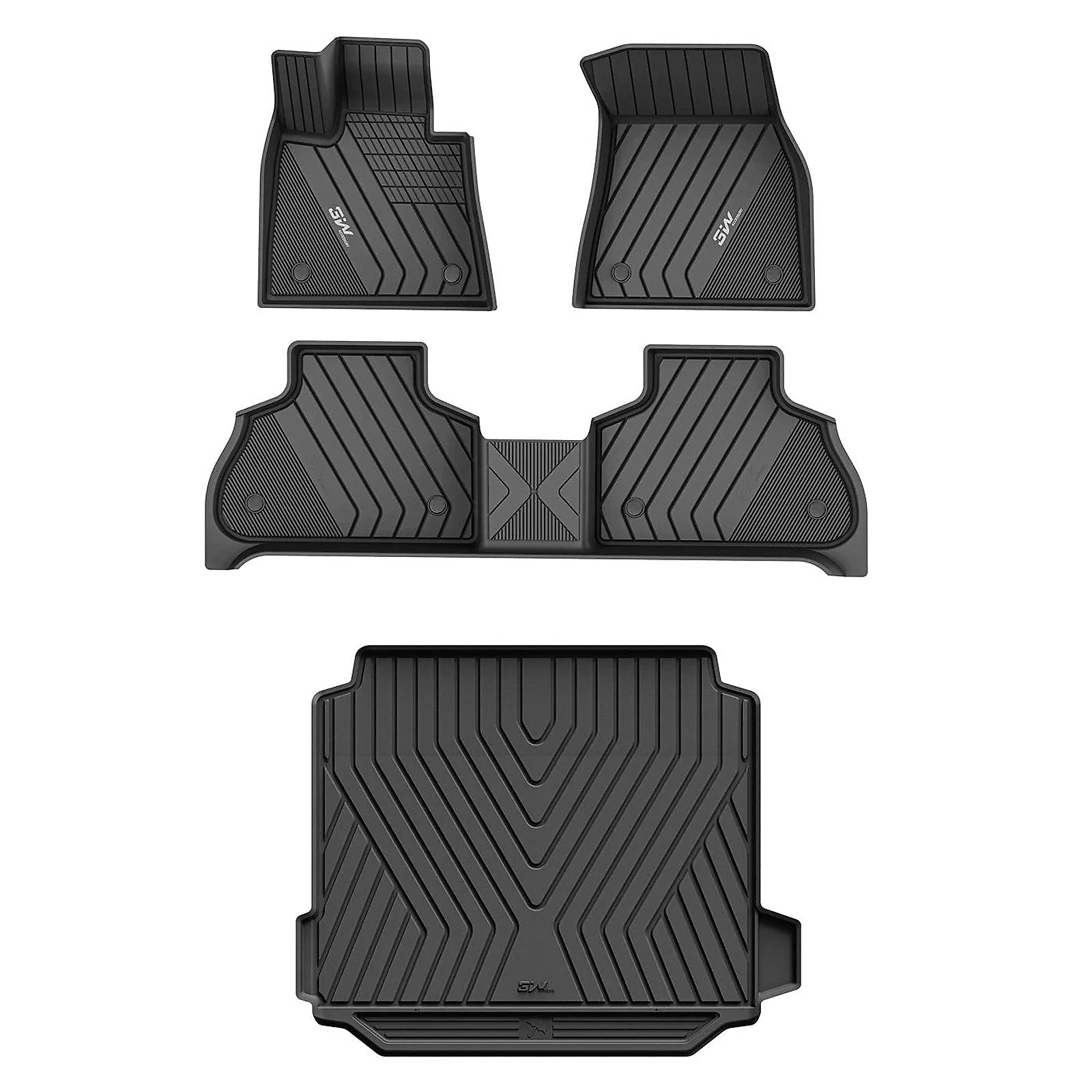 3W BMW X5 2019-2026 Custom Floor Mats / Trunk Mat Thorex™ All-Weather Protection