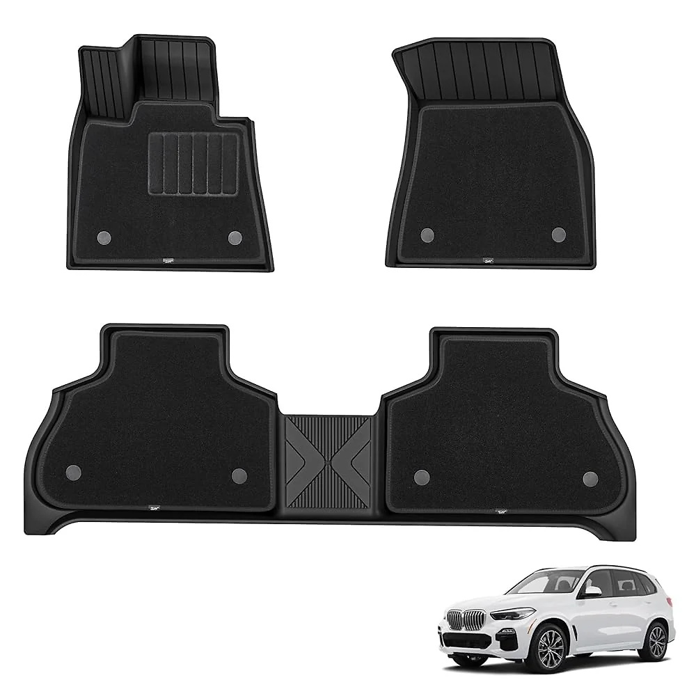 3W BMW X5 2019-2026 Custom Floor Mats / Trunk Mat Thorex™ All-Weather Protection