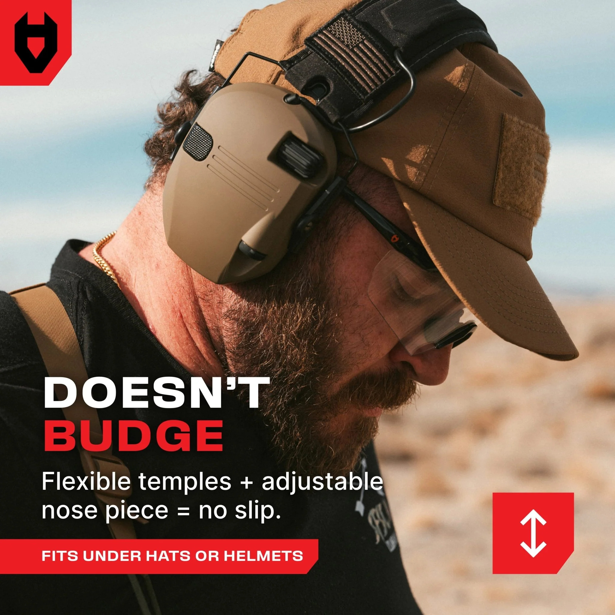 EyeArmor+ Tactical Shooting Safety Glasses