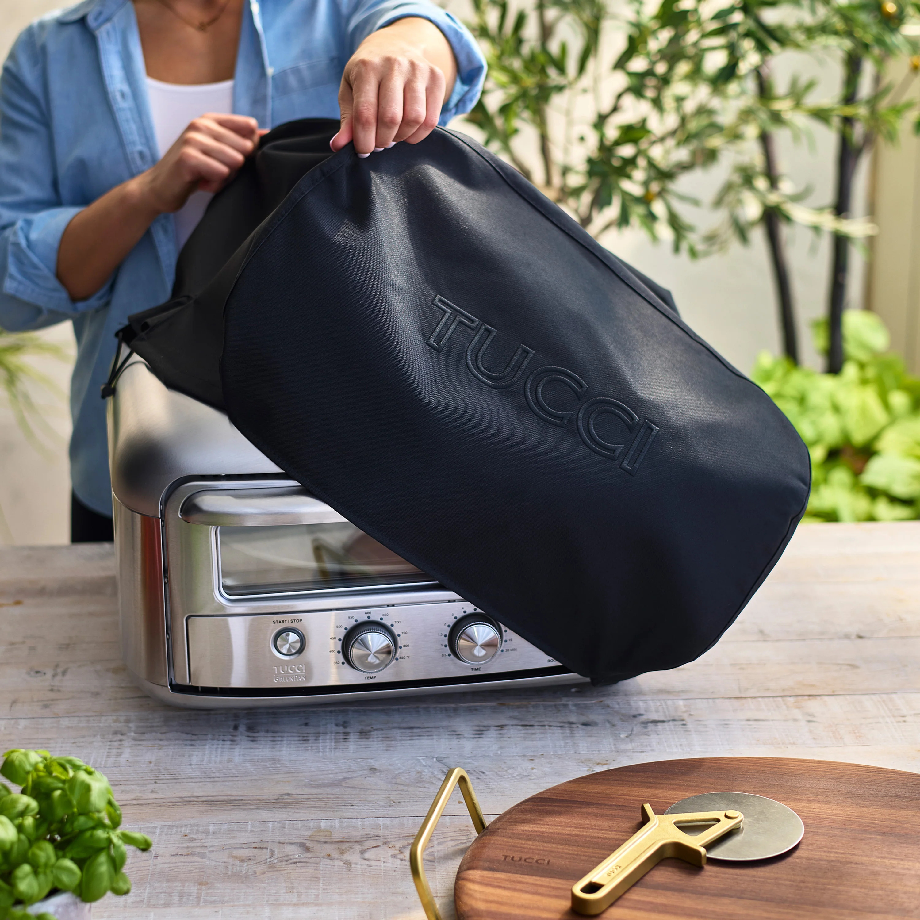 Stanley Tucci™ Indoor and Outdoor Pizza Oven | Stainless Steel