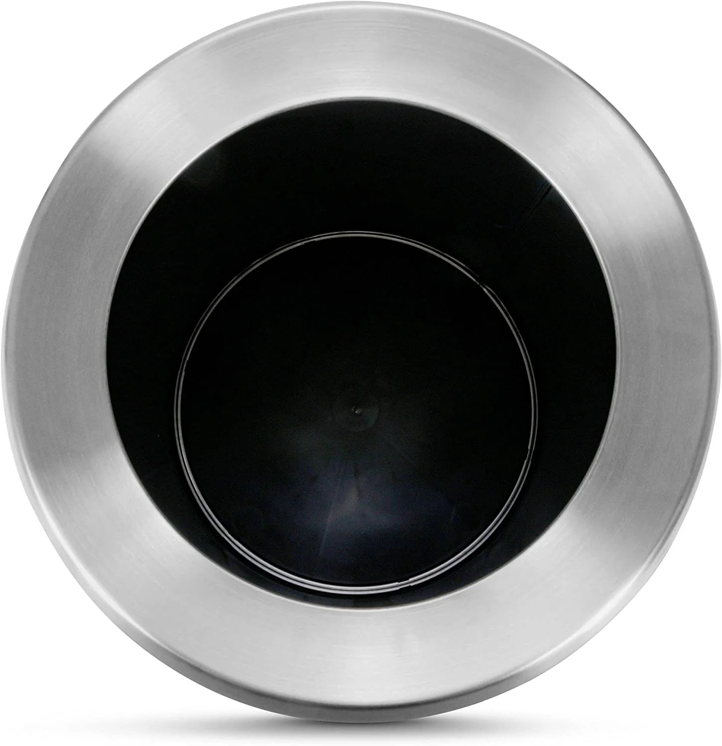 Open Top Trash Can (Silver)