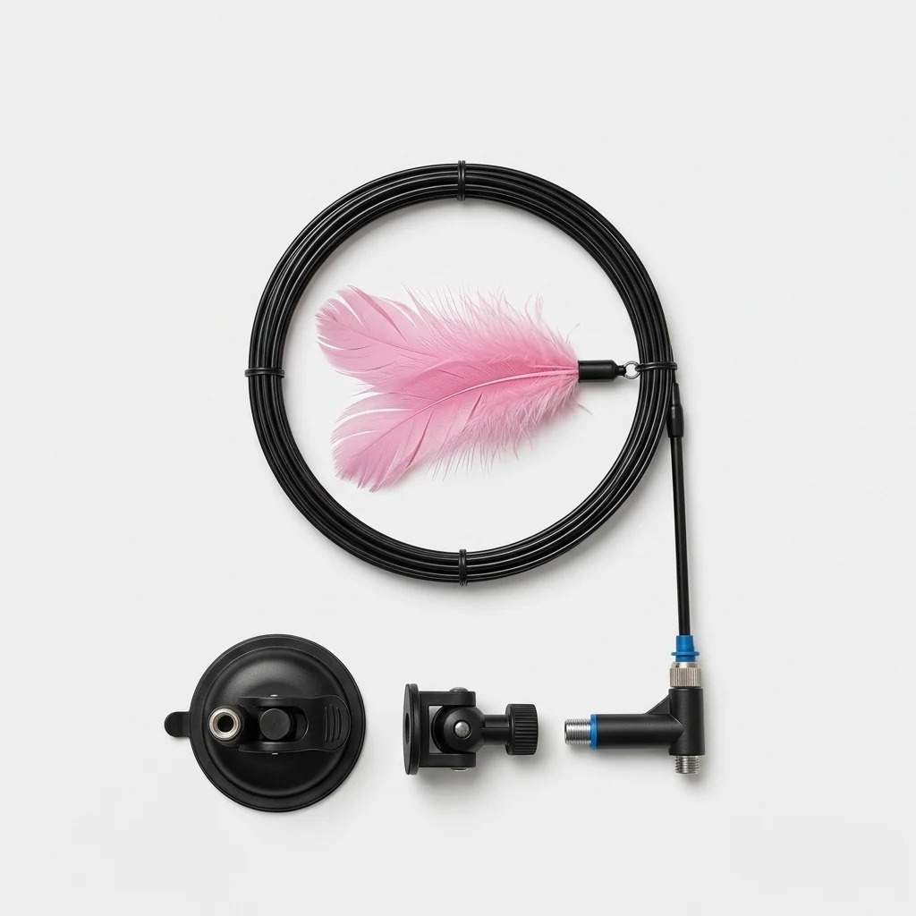 Cat Teaser Toy – Feather Wand
