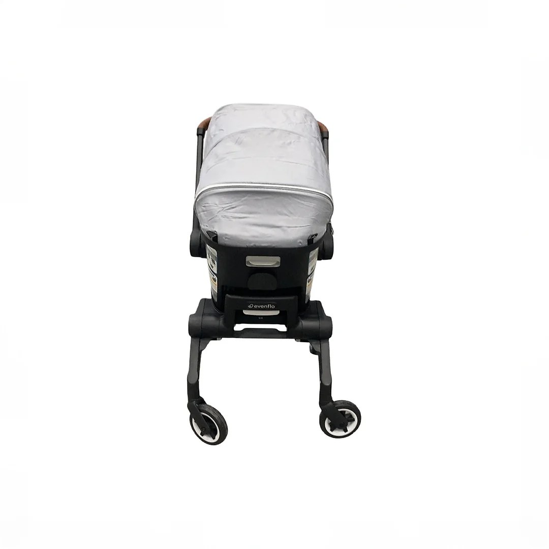 Evenflo Shyft Dual Ride Infant Car Seat Stroller Combo. 2025. Quartz. with Carryall Storage and Green & Gentle Fabric